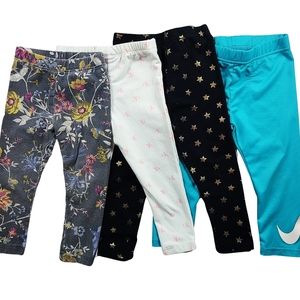 SET OF 4 GIRLS LEGGINGS SIZE 2T